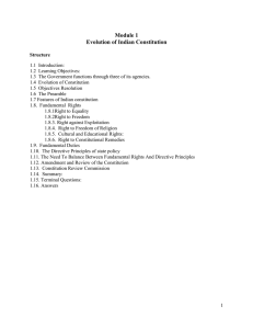 Module 1 Evolution of Indian Constitution