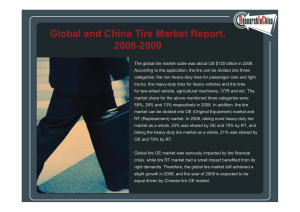 Global and China Tire Market Report, 2008-2009