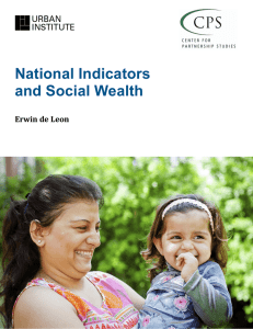 National Indicators and Social Wealth Erwin de Leon