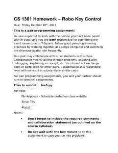 CS 1301 Homework – Robo Key Control