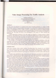 Video  Image  Processing  For  Traffic ...