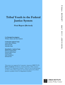 Tribal Youth in the Federal Justice System Final Report (Revised)