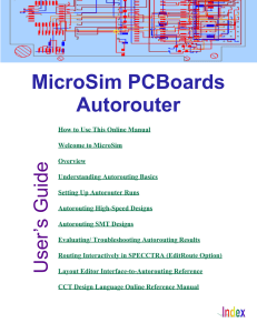 MicroSim PCBoards Autorouter