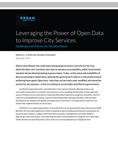 Leveraging the Power of Open Data to Improve City Services