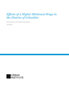 Effects of a Higher Minimum Wage in the District of Columbia