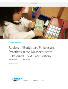 Review of Budgetary Policies and Practices in the Massachusetts