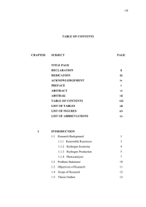 viii  TABLE OF CONTENTS CHAPTER