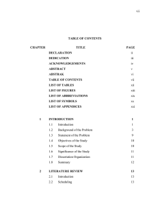 vii  v TABLE OF CONTENTS