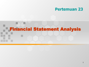 Financial Statement Analysis Pertemuan 23 1