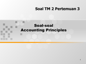 Soal TM 2 Pertemuan 3 Soal-soal Accounting Principles 1