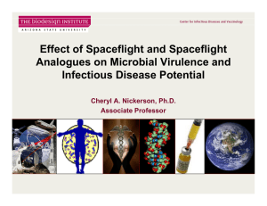 Effect of Spaceflight and Spaceflight Analogues on Microbial Virulence and
