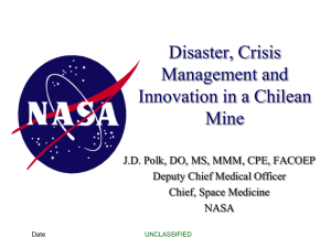 Disaster, Crisis Management and Innovation in a Chilean Mine