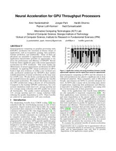 Neural Acceleration for GPU Throughput Processors