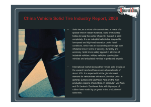 China Vehicle Solid Tire Industry Report, 2008