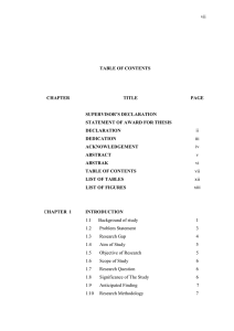 vii ii TABLE OF CONTENTS CHAPTER
