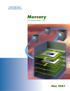 Mercury May 2001 The Programmable ASSP ®