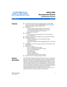 APEX DSP Development Board Features (Professional Version)