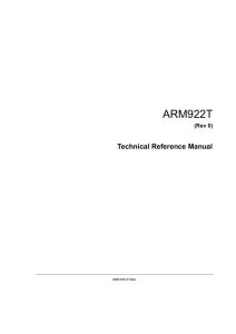 ARM922T Technical Reference Manual (Rev 0)