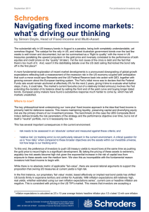 Navigating fixed income markets: what’s driving our thinking  Schroders
