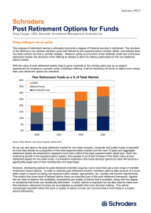 Schroders Post Retirement Options for Funds  _______________________________________________________________