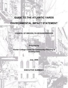 GUIDE TO THE ATLANTIC YARDS  ENVIRONMENTAL IMPACT STATEMENT
