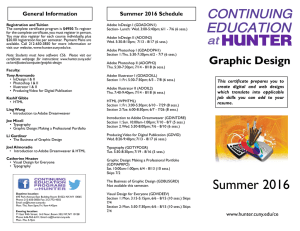 General Information Summer 2016 Schedule