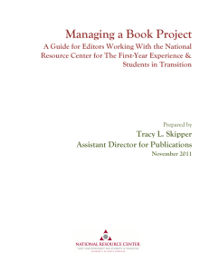 Managing a Book Project