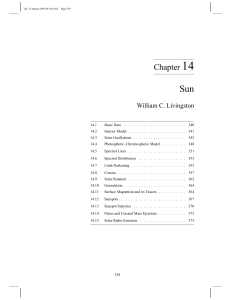14 Sun Chapter William C. Livingston