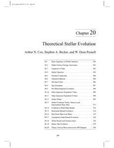 20 Theoretical Stellar Evolution Chapter