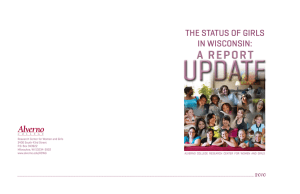 UPDATE A REPORT THE STATUS OF GIRLS IN WISCONSIN: