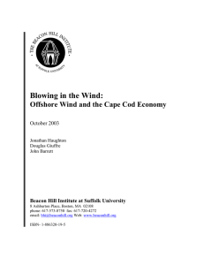 Blowing in the Wind: Offshore Wind and the Cape Cod Economy