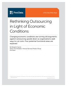 Rethinking Outsourcing in Light of Economic Conditions
