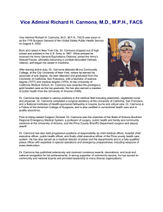 Vice Admiral Richard H. Carmona, M.D., M.P.H., FACS