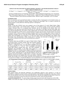 EFFECTS OF SPACEFLIGHT ON BONE MINERAL DENSITY AND MICROARCHITECTURE IN