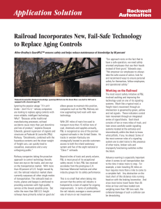 Railroad Incorporates New, Fail-Safe Technology to Replace Aging Controls