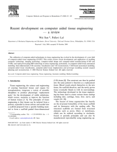 Recent development on computer aided tissue engineering — a review