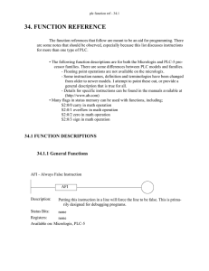 34. FUNCTION REFERENCE