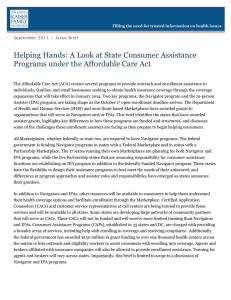 Helping Hands: A Look at State Consumer Assistance