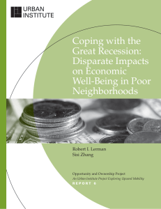 Coping with the Great Recession: Disparate Impacts on Economic