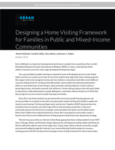 Designing a Home Visiting Framework for Families in Public and Mixed-Income Communities