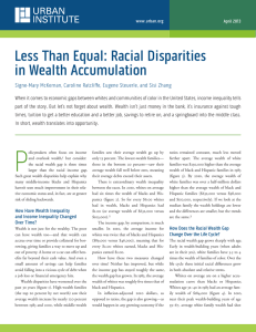 P Less Than Equal: Racial Disparities in Wealth Accumulation