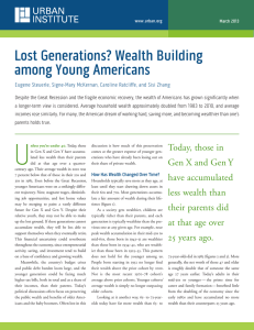 Lost Generations? Wealth Building among Young Americans