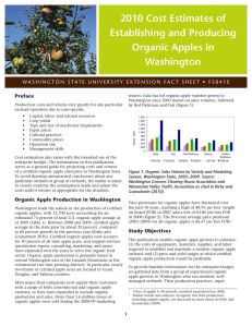 2010 Cost Estimates of Establishing and Producing Organic Apples in Washington