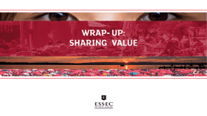 WRAP- UP: SHARING VALUE