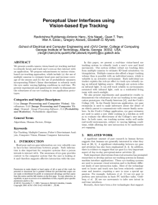 Perceptual User Interfaces using Vision-based Eye Tracking