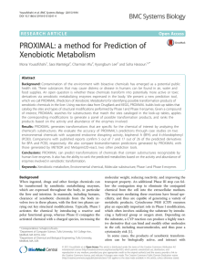 PROXIMAL: a method for Prediction of Xenobiotic Metabolism Open Access