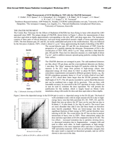 Flight Measurements of GCR Shielding by TEP with the CRaTER... C. Zeitlin , H. E. Spence , N. A. Schwadron