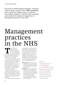How well are NHS hospitals managed – and what CEP researchers