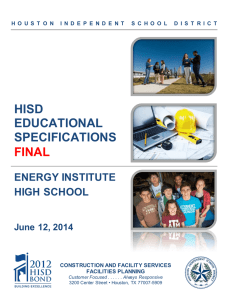 HISD EDUCATIONAL SPECIFICATIONS FINAL