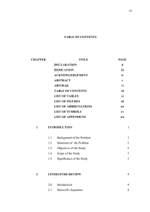 vii  TABLE OF CONTENTS CHAPTER